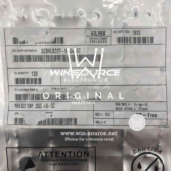 XC5VLX50T-1FFG665C label picture 2