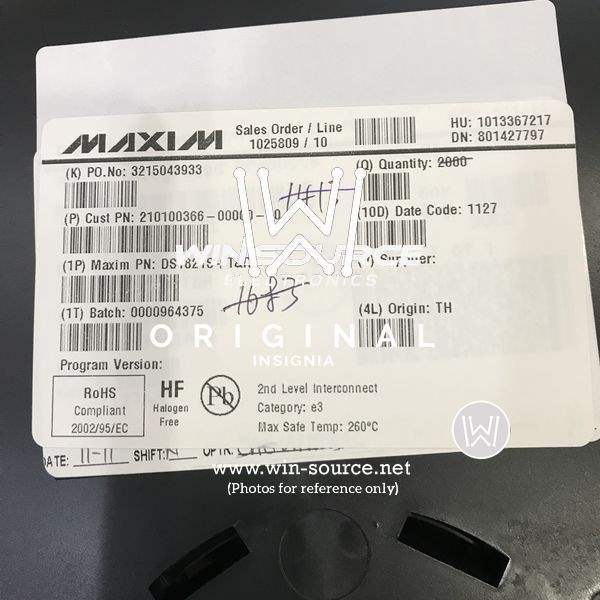 DS1821S+T&R label picture
