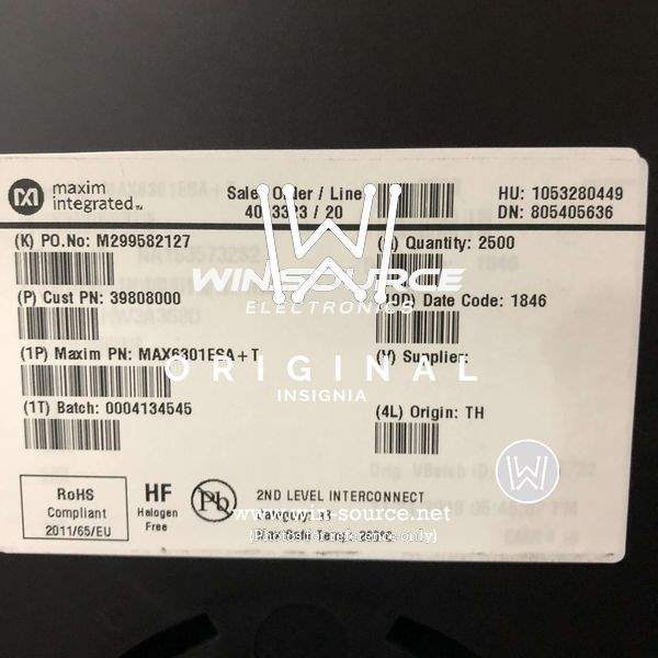  MAX6301ESA label picture