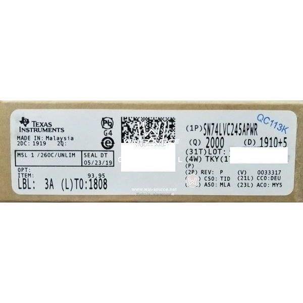  SN74LVC245APWR label picture
