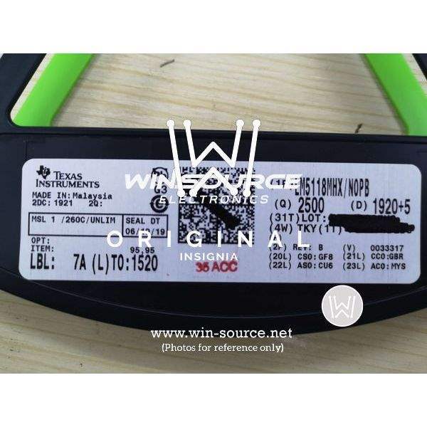  LM5118MHX label picture