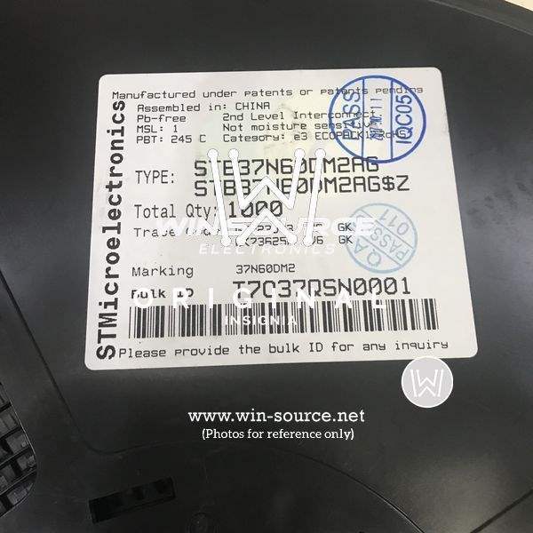 STB37N60DM2AG label picture