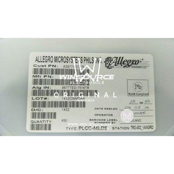 A3977SEDTR-T label picture 2