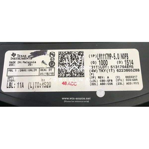 LM1117MP-5.0 label picture