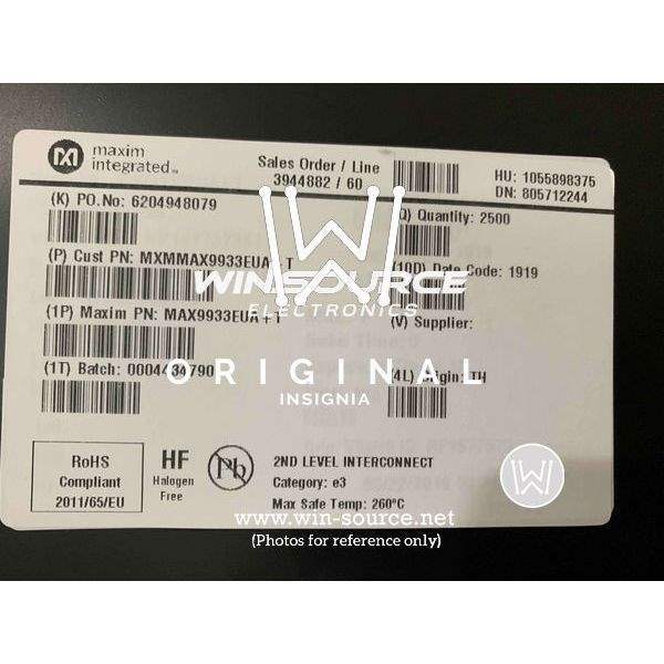 MAX9933EUA+T label picture