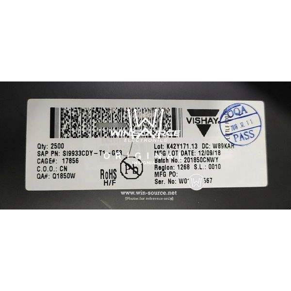 SI9933CDY-T1-GE3 label picture