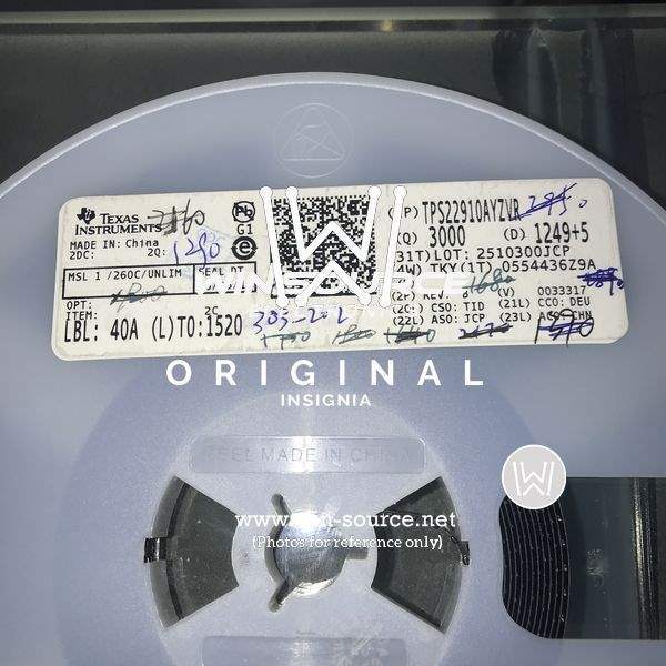 TPS22910AYZVR label picture