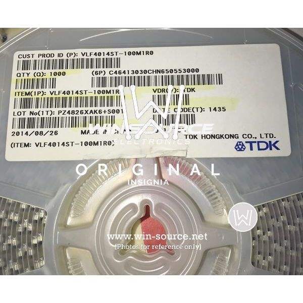 VLF4014ST-100M1R0 label picture