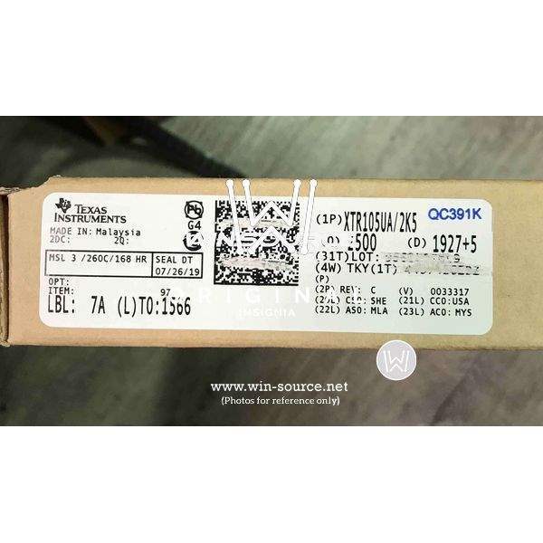 XTR105UA/2K5 label picture