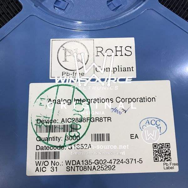 AIC2858FGR8TR label picture