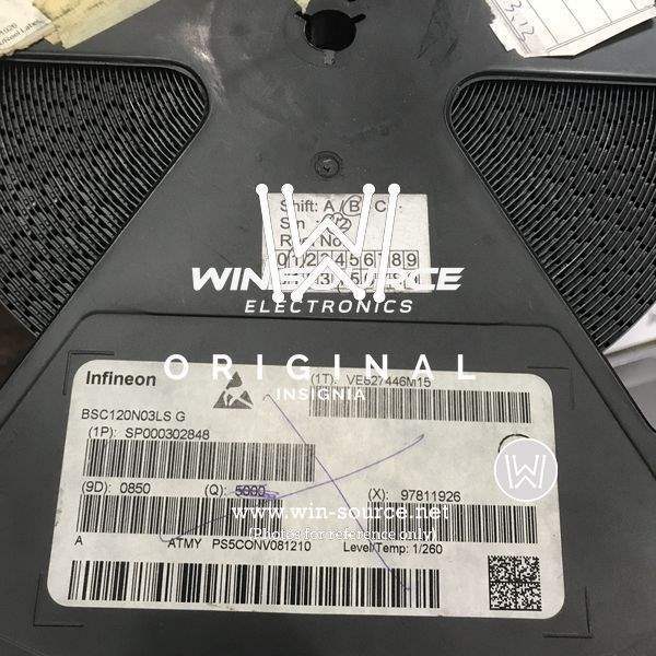 BSC120N03LSGATMA1 label picture