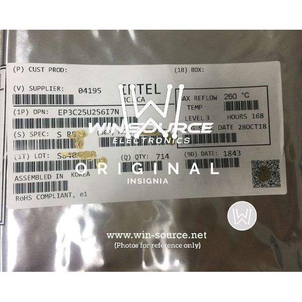 EP3C25U256I7N label picture
