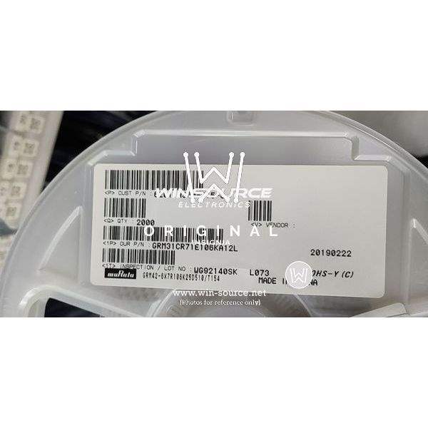 GRM31CR71E106KA12L label picture