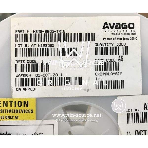 HSMS-2805-TR1 label picture