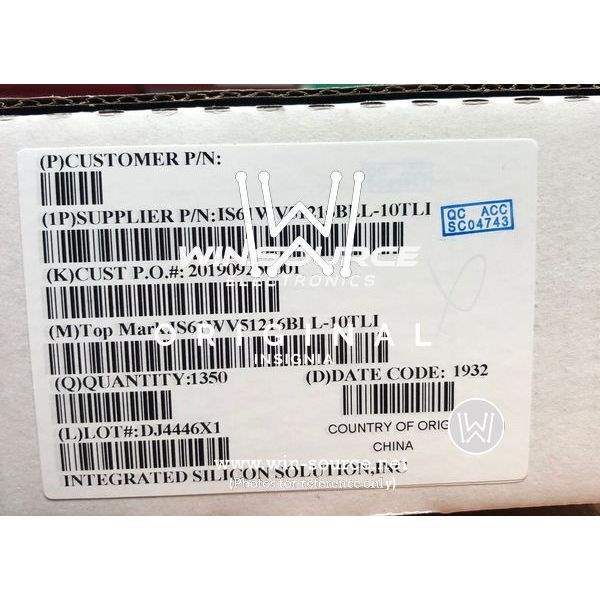 IS61WV51216BLL-10TLI label picture 2