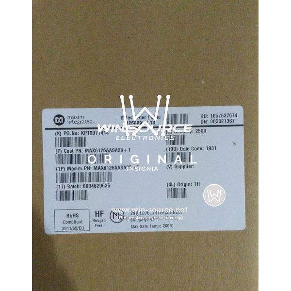 MAX6126AASA25+T label picture