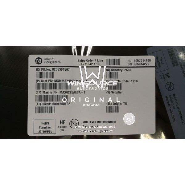 MAX6225AESA+T label picture