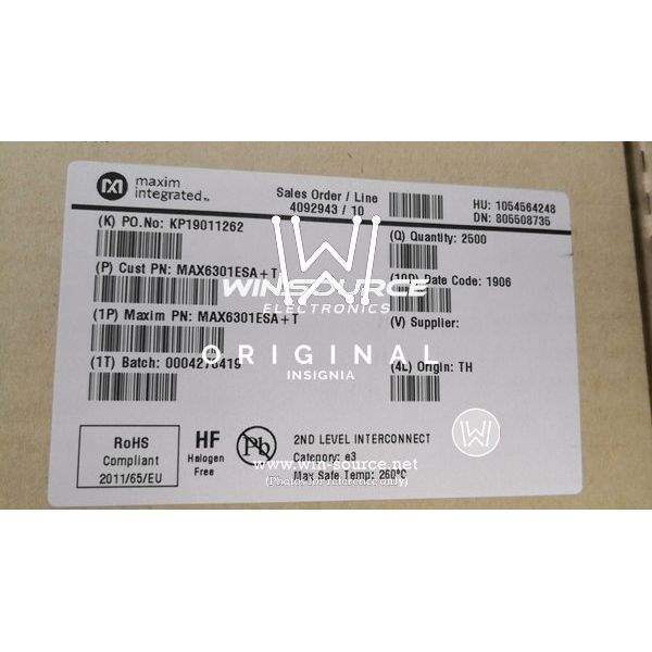  MAX6301ESA+T label picture 2