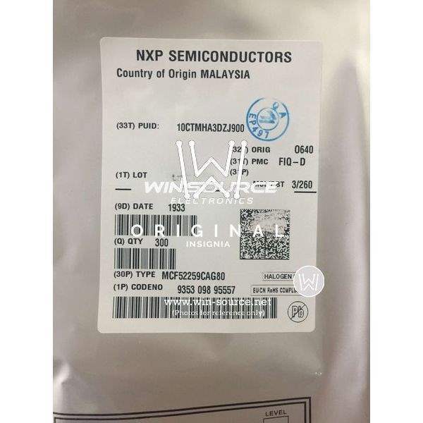 MCF52259CAG80 label picture
