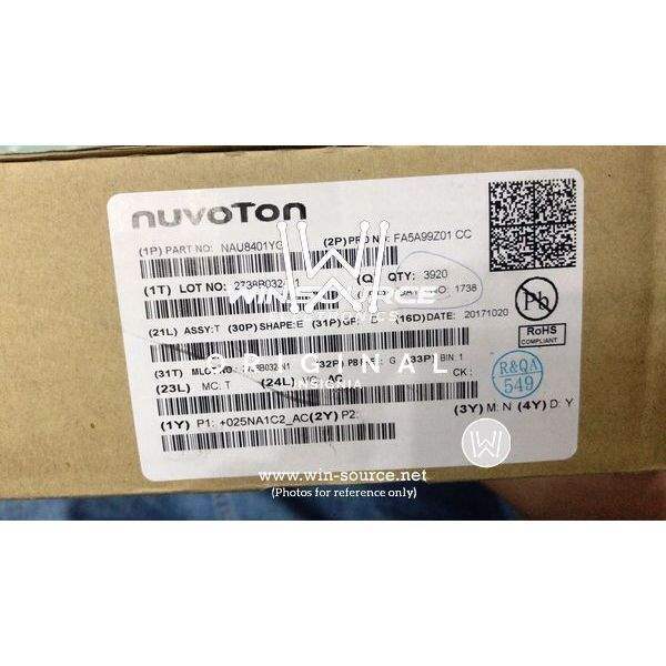 NAU8401YG label picture
