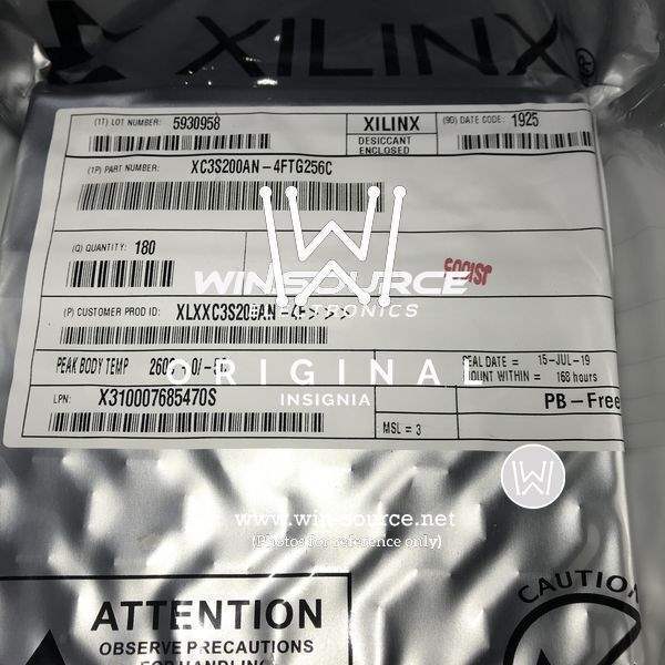 XC3S200AN-4FTG256C label picture