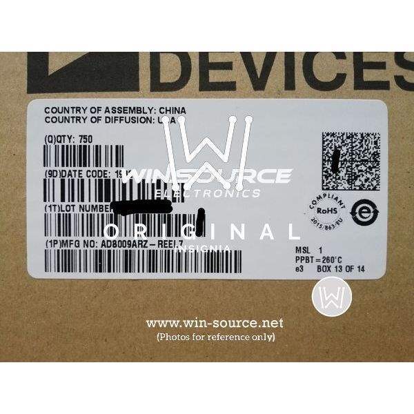 AD8009ARZ-REEL7 label picture