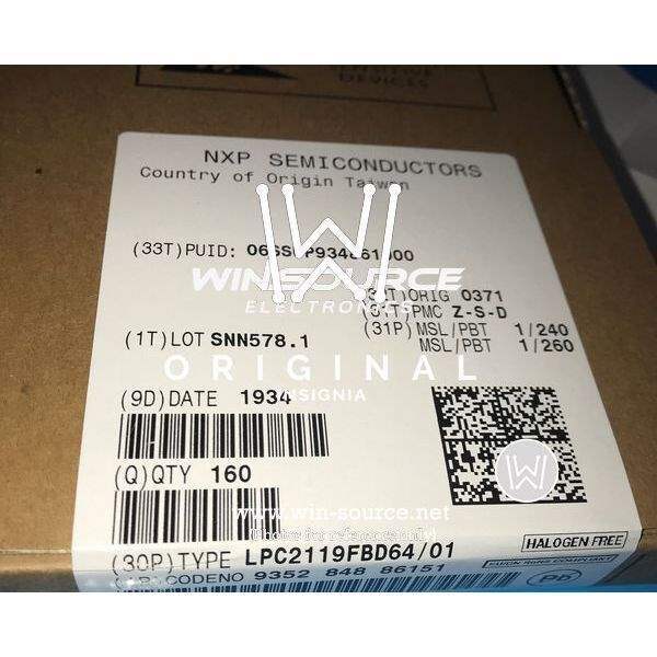 LPC2119FBD64/01 label picture