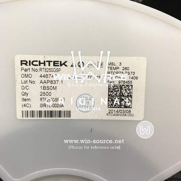 RT8250GSP label picture