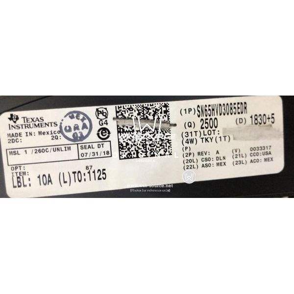 SN65HVD3085EDR label picture