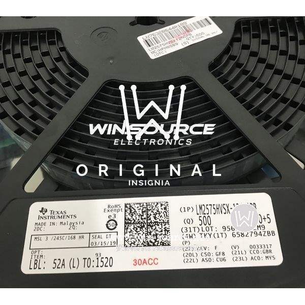 LM2575HVSX-12/NOPB label picture