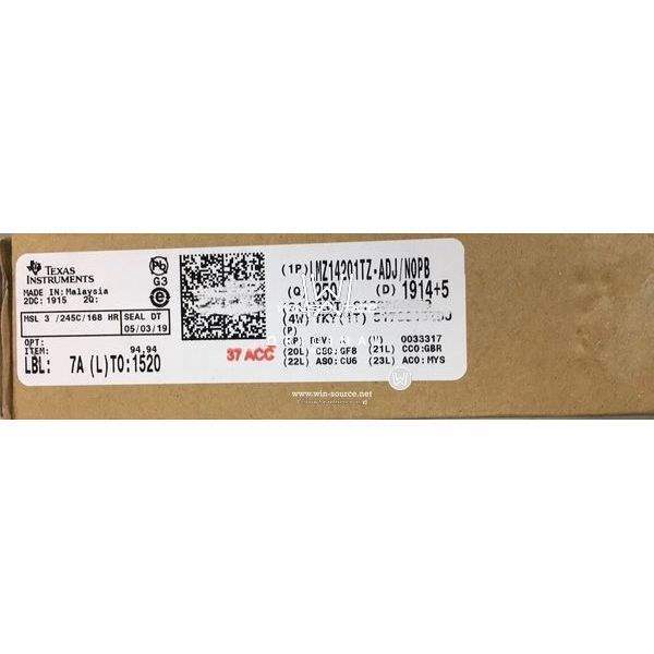 LMZ14201TZ-ADJ/NOPB label picture