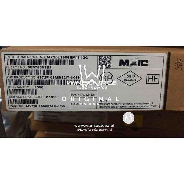 MX25L1606EM1I-12G label picture
