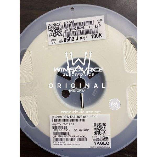  RC0603JR-07100KL label picture