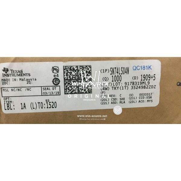 SN74LS04N label picture