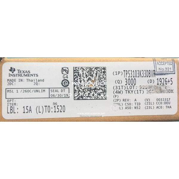 TPS3103K33DBVR label picture 2