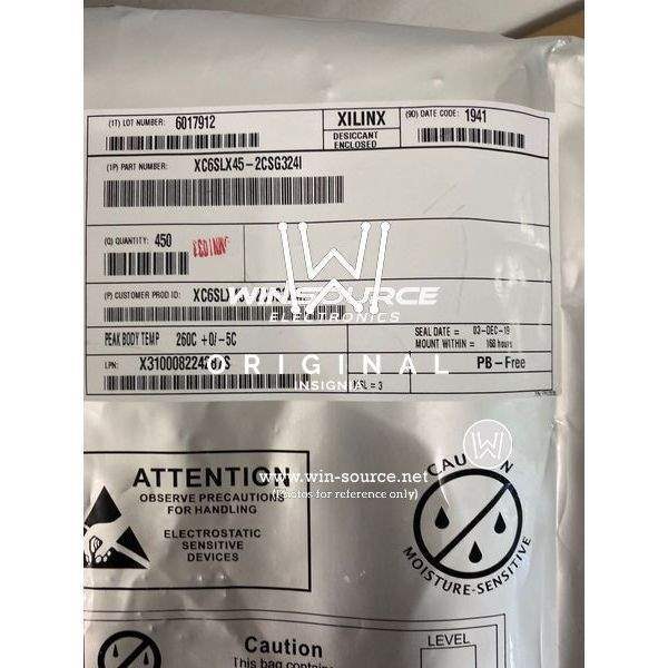 XC6SLX45-2CSG324I label picture
