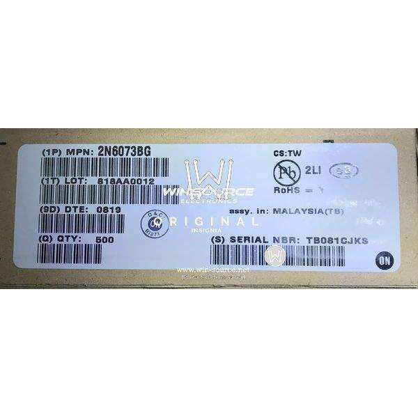 2N6073BG label picture