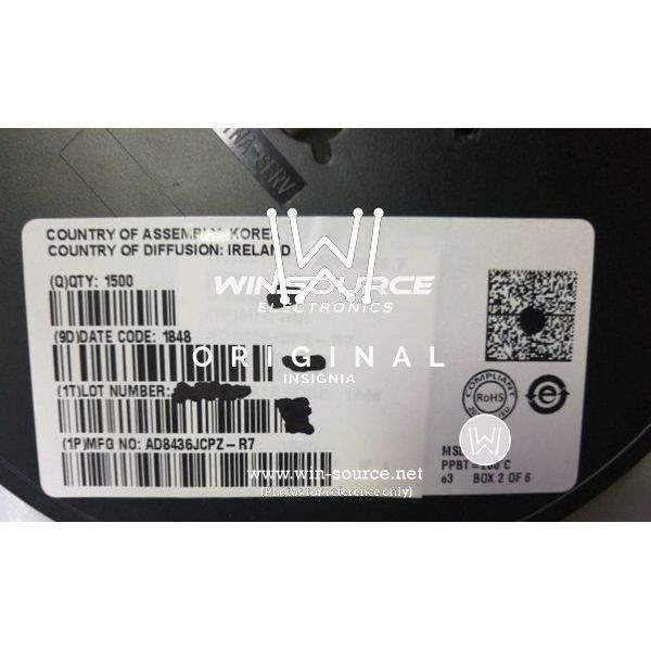 AD8436JCPZ-R7 label picture 2