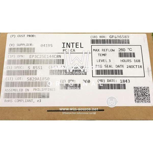 EP3C25E144C8N label picture