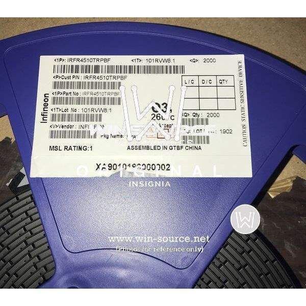 IRFR4510TRPBF label picture
