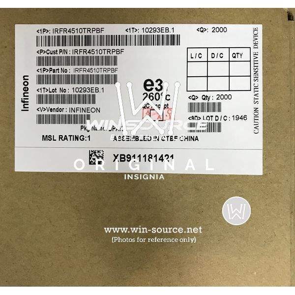 IRFR4510TRPBF label picture 2