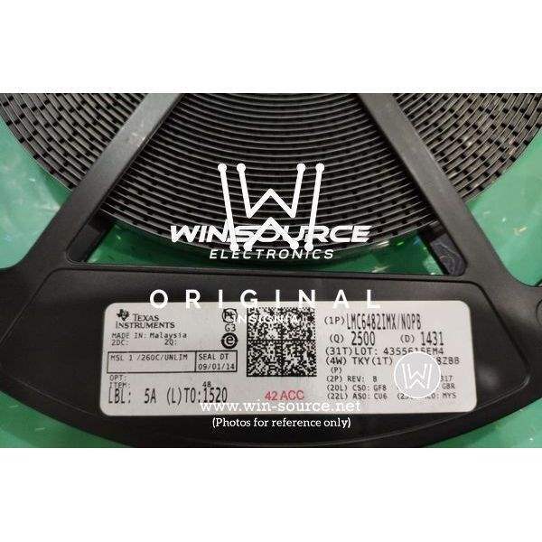 LMC6482IMX/NOPB label picture