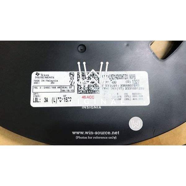 LMZ14203HTZX/NOPB label picture