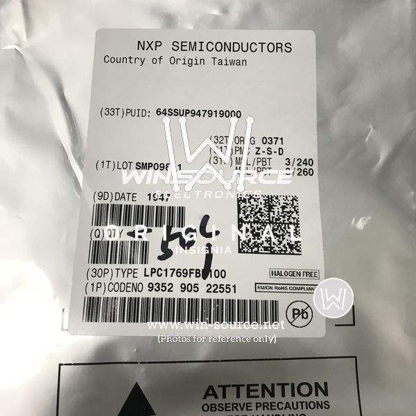 LPC1769FBD100 label picture