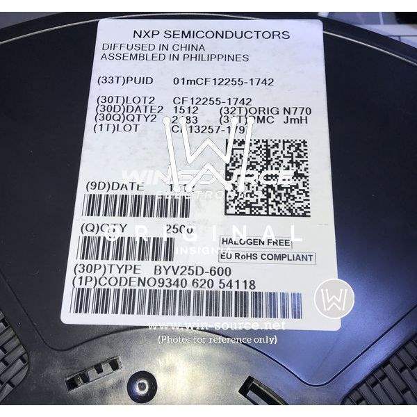 BYV25D-600,118 label picture