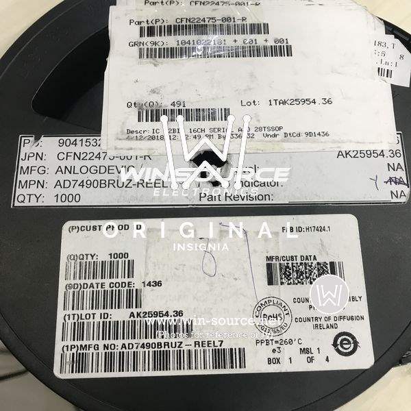 AD7490BRUZ-REEL7 label picture