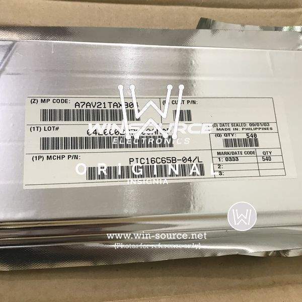 PIC16C65B-04/L label picture