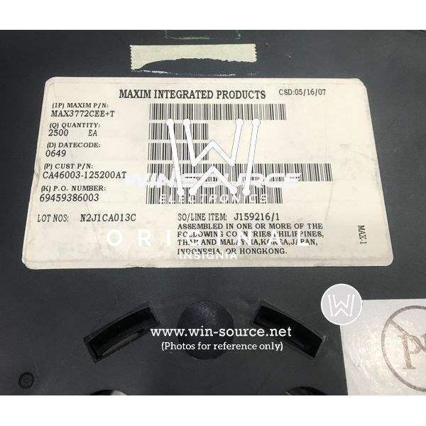 MAX3772CEE+T label picture