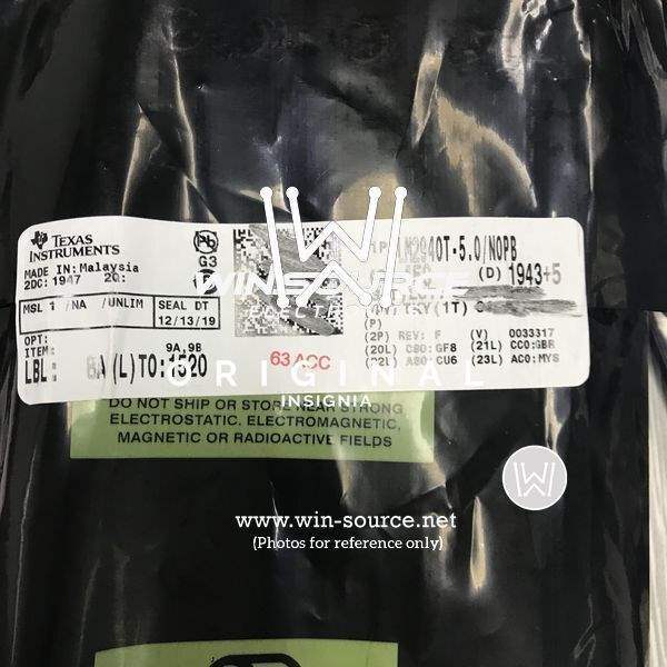 LM2940T-5.0/NOPB label picture