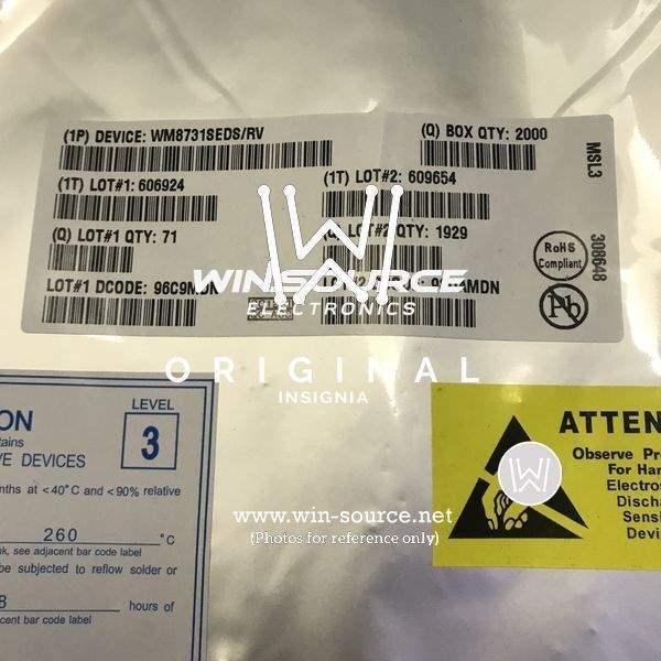 WM8731SEDS/RV label picture